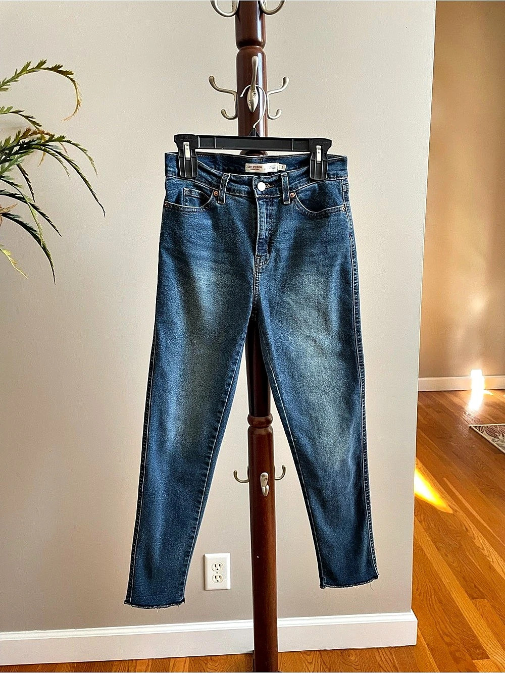 Levi Strauss Signature Vintage Mid Rise Boyfriend Jeans Blue Size 2